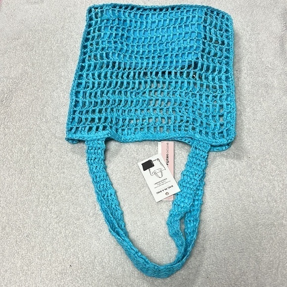 Aqua bag in a Bag Crochet Tote - Picture 2 of 4